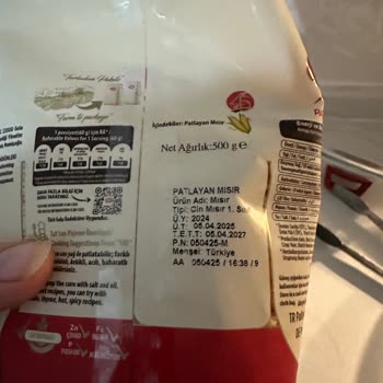 Tat Bakliyat Patlatmalık Mısırdan Çıkan Yabancı Maddeler Şaşırttı