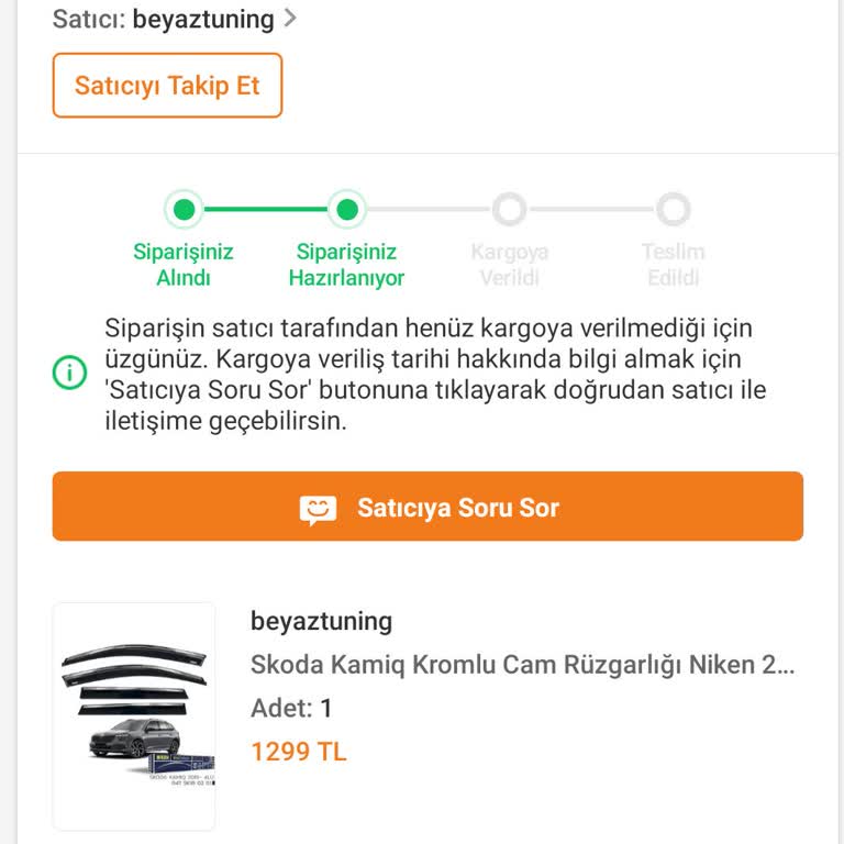 Sipariş Verilen Ürün 12 Gündür Kargoya Verilmedi, Satıcıdan Ve Trendyol'dan Çözüm Alınamıyor