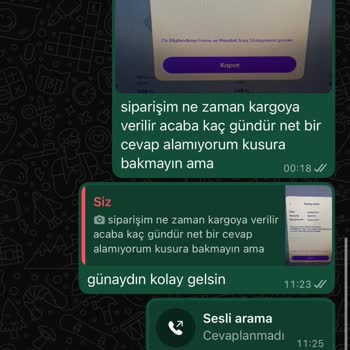 Ürünlerim Üç Haftadır Teslim Edilmedi Ve İletişim Sağlanmıyor