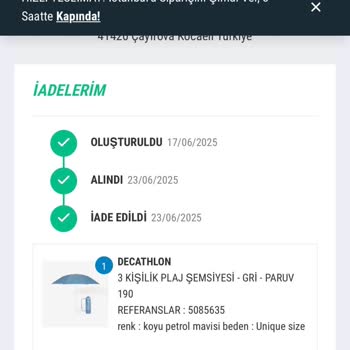 İade Tutarı Hesabıma Henüz Geçmedi, Sürecin Hızlandırılmasını İstiyorum