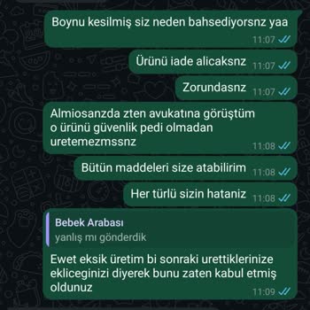 Bebeğimin Güvenliği Tehlikeye Girdi, İade Kabul Edilmiyor!
