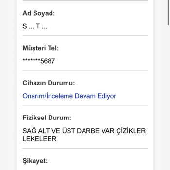 Sıfır İphone 13 Arızalandı Teknik Servis Mağduriyeti Yaşıyorum