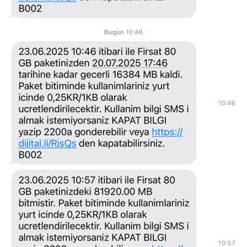 2 Günde Tükenen 80 GB İnternet Paketi Şaşkınlığı