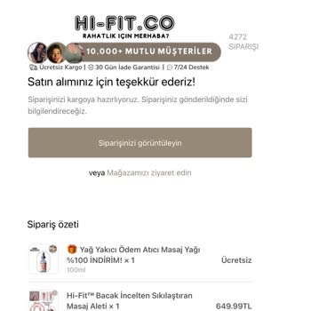 Hi-fit.co Siparişleri Göndermiyor, Müşterileri Mağdur Ediyor