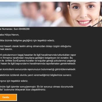 Bagajım Hasar Gördü, Sunexpress'ten Çözüm Ve İletişim Bekliyorum