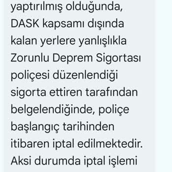 DASK İptalinde Yaşanan Zorluk Ve İade Talebim Karşılanmıyor