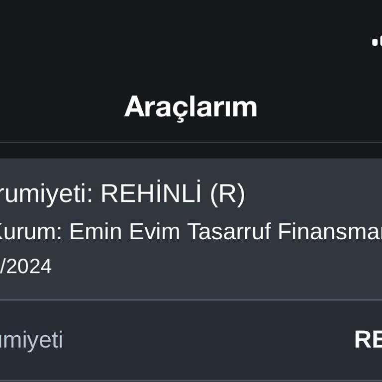 Eminevim Rehin Kaldırmıyor Müşteri Temsilcisi Ve Danışman İlgisiz Motorumu Satamıyorum