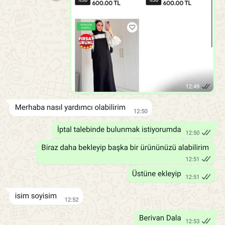 Sipariş İptali Yapılmadan Kargoya Verildi