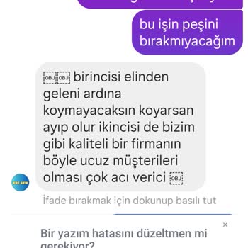 Yanlış Davlumbaz Gönderimi Ve Bayiden Hakaret