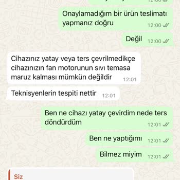 Garanti Kapsamında Olmayan Arıza Ve Satış Sonrası Destek Eksikliği