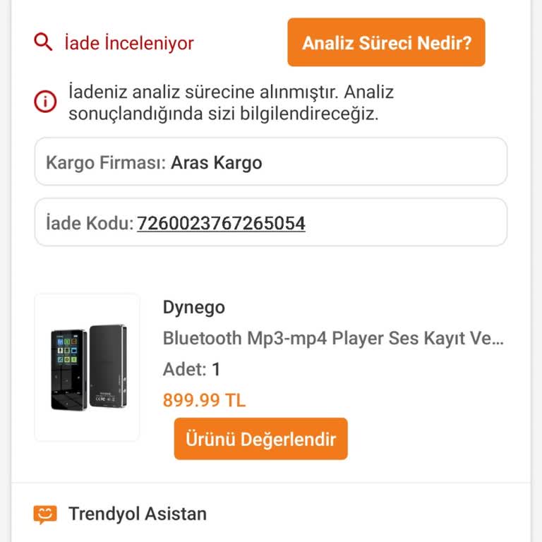 Trendyol Bozuk Ürün Satıyor Paramı İade Etmiyor