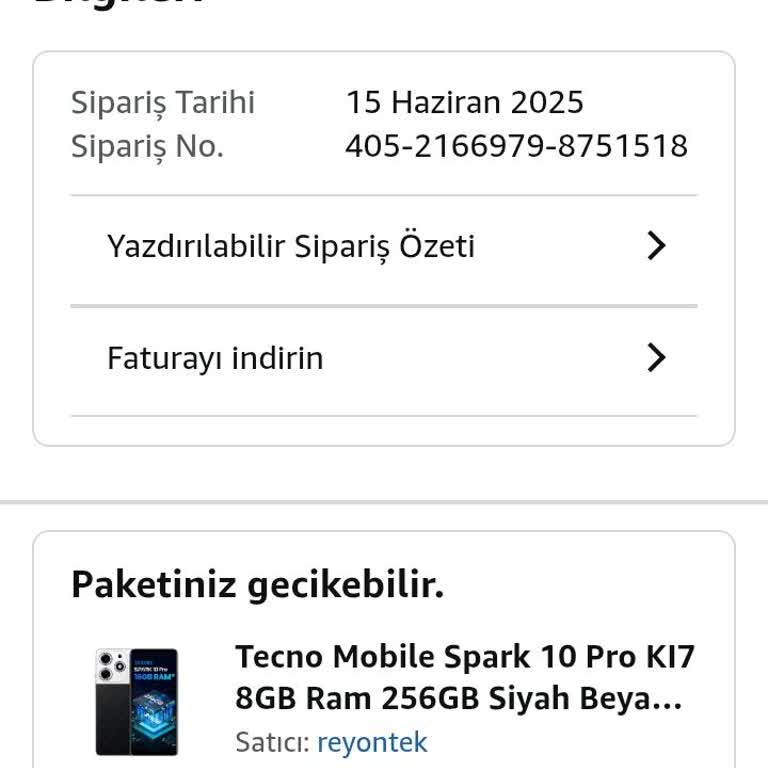 Amazon Telefonum Teslim Edilmedi, Param Da İade Edilmiyor