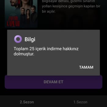 BeIN Connect Uygulamasında İndirme Sınırı Sorunu