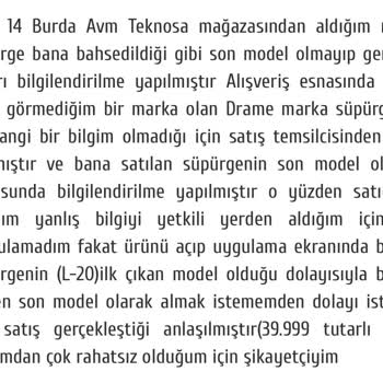 Yanlış Bilgilendirme İle Eski Model Robot Süpürge Satışı