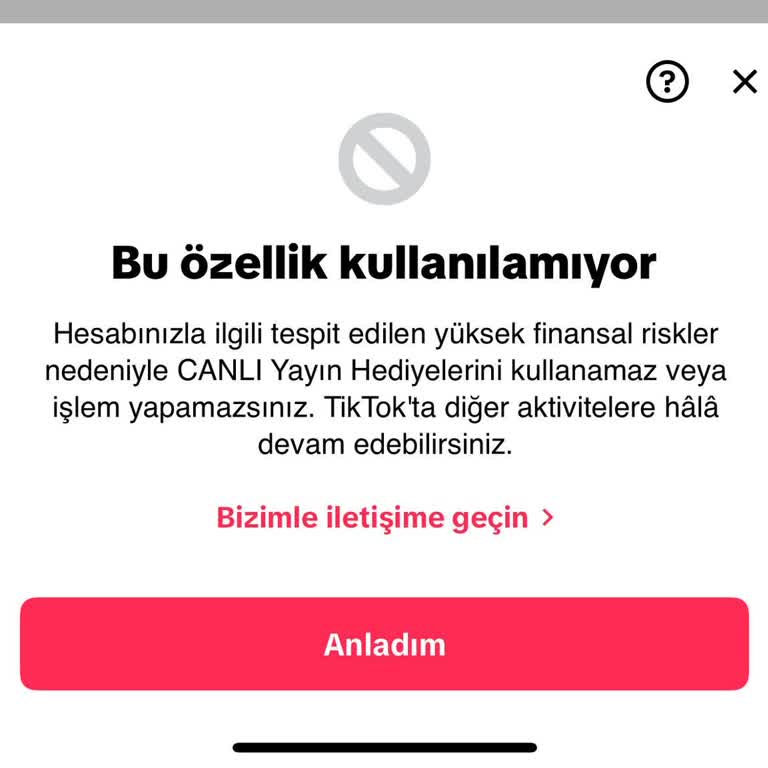TikTok Yanlış Anlaşılan Coin Gönderimi Nedeniyle Hesabım Haksız Yere Kısıtlandı
