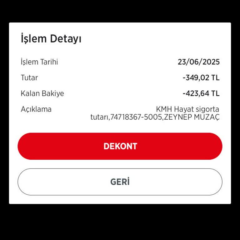 İzinsiz Kredili Mevduat Ve Hayat Sigortası Şoku