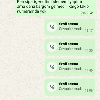 Ürünüm Gelmedi, İletişim Kurulamıyor!