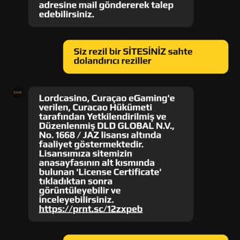 Lordcasino'da Yaşadığım Para Çekim Sorunu Ve Hesap Engellemesi!
