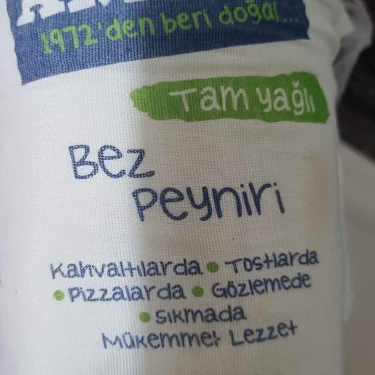 Peynirde Sabun Gibi Kimyasal Bir Tat Aldım