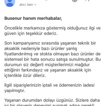 Peppythings Yanlış Fiyatlandırma Ve Stokta Olmayan Ürün Nedeniyle Siparişin İptali