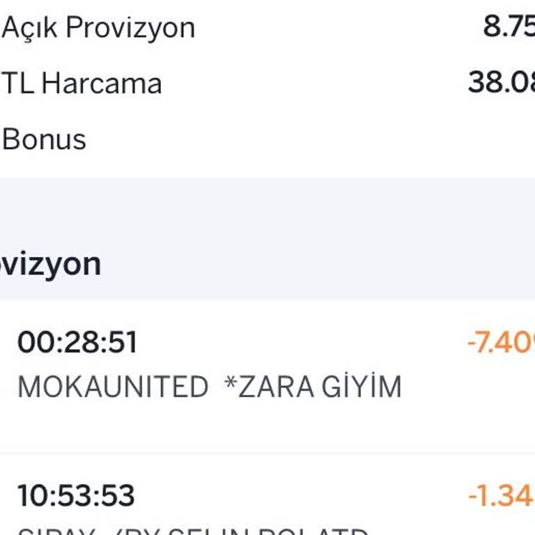 Zara'dan Bilgim Dışında Yapılan Yüksek Tutar İşlem