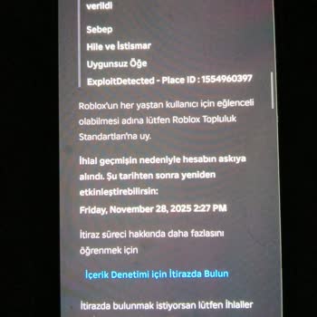 Hesabımın 6 Ay Yasaklanması Nedeniyle Mağduriyet Yaşıyorum