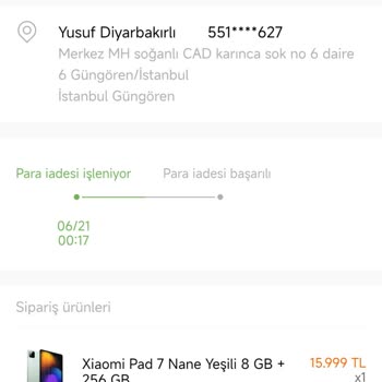 Yanlış Sipariş Sonrası Para İadesi Gecikiyor