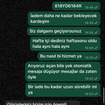 Kot Pantolon İadesinde Gecikme Ve Yetersiz Müşteri Hizmetleri