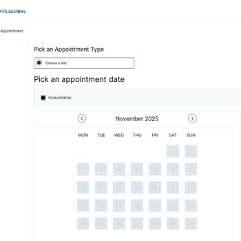 Fransa Vizesi İçin Randevu Bulunamıyor, Başvurum Kayboldu