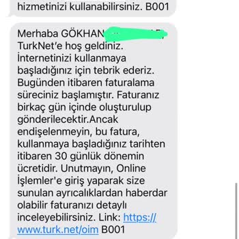 Kullanılmayan İnternet İçin 499 TL Fatura Şoku!