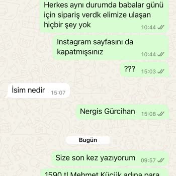 Sipariş Verdim Ürünüm Gönderilmedi İletişim Kurulamıyor