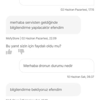 Satıcıdan Alınan Arızalı Drone İçin İade Sorunu