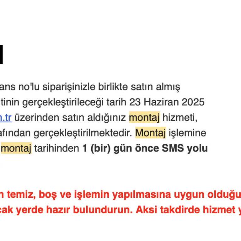 IKEA Montaj Hizmetinde Randevu Ve Kalite Sorunları Yaşadım