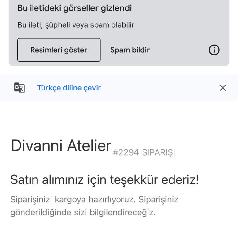 Divanni Atelier Kargom Ulaşmadı, İletişime Geçilmiyor Ve İade Talebim Karşılanmıyor