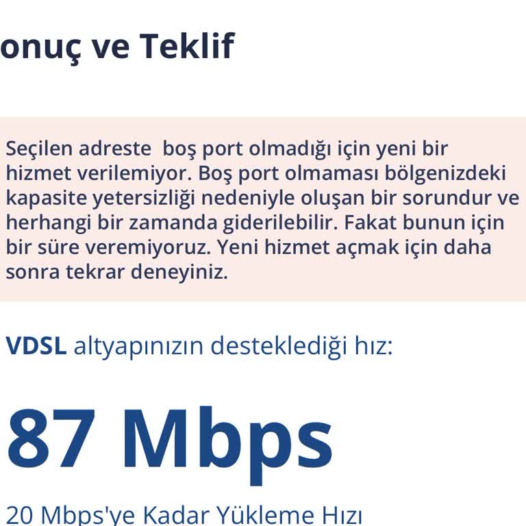 Aylarca Boş Port Bulunamaması Nedeniyle İnternet Bağlatamama Sorunu