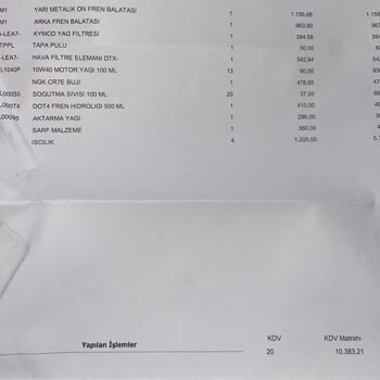 Kymco Downtown 250i 10.000 Bakımında Yüksek Ücret Şikayeti