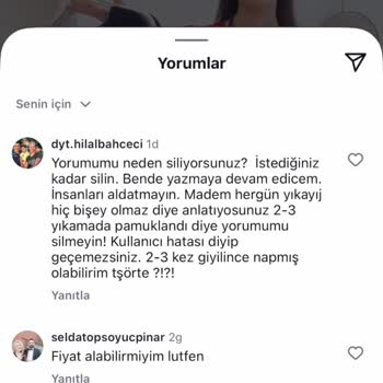 Satın Aldığım Tişört Pamuklandı, Şikayetim Silindi Ve Engellendim