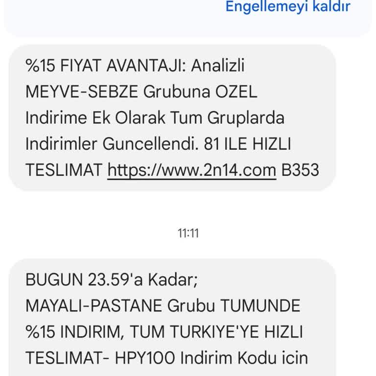 İstenmeyen Reklam Mesajlarının İptal Edilememesi Ve Devam Eden Rahatsızlık