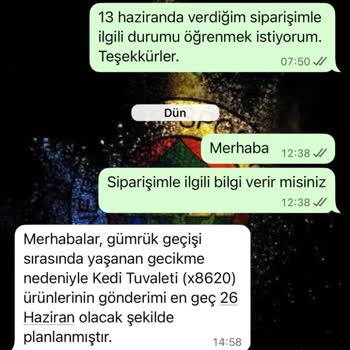 Siparişim Sürekli Gecikiyor, Güvenim Sarsıldı