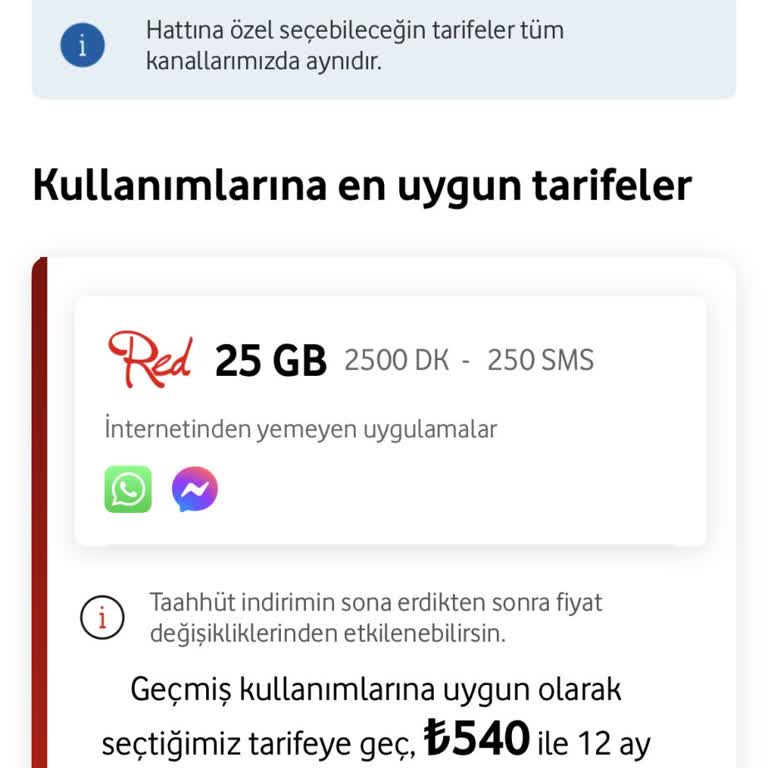 Vodafone Red Tarifesinde Fahiş Zam Ve Haksızlık!