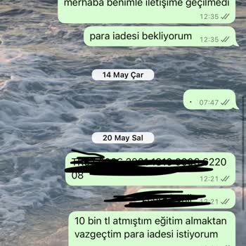 İptal Edilen Kayıt İçin Para İadesi Yapılmıyor