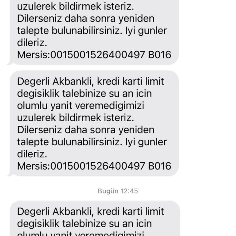 Maaş Müşterisine Kredi Kartı Limit Artışı Yapılmıyor, Taleplerim Sürekli Reddediliyor