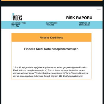 Ödenen Borcun Yanlışlıkla Varlık Yönetimine Devredilmesi Nedeniyle Risk Puanım Hesaplanamıyor