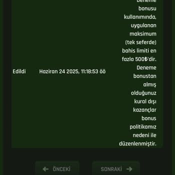 Kurallar Belirtilmeden Para İptali Yaşadım