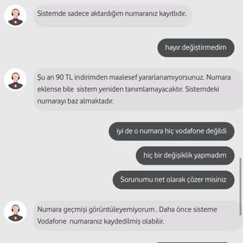 Vodafone'da Haksız İndirim İptali Ve Yanlış Bilgilendirme