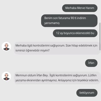 Vodafone'da Haksız İndirim İptali Ve Yanlış Bilgilendirme