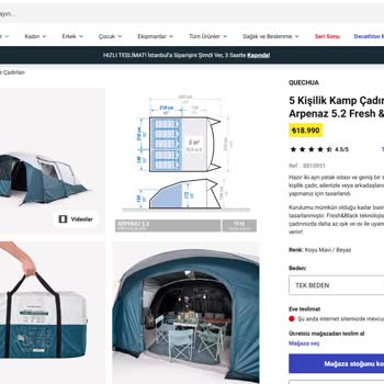 Arpenaz 5.2 Çadır Stok Sorunu Ve Acil Destek Talebi