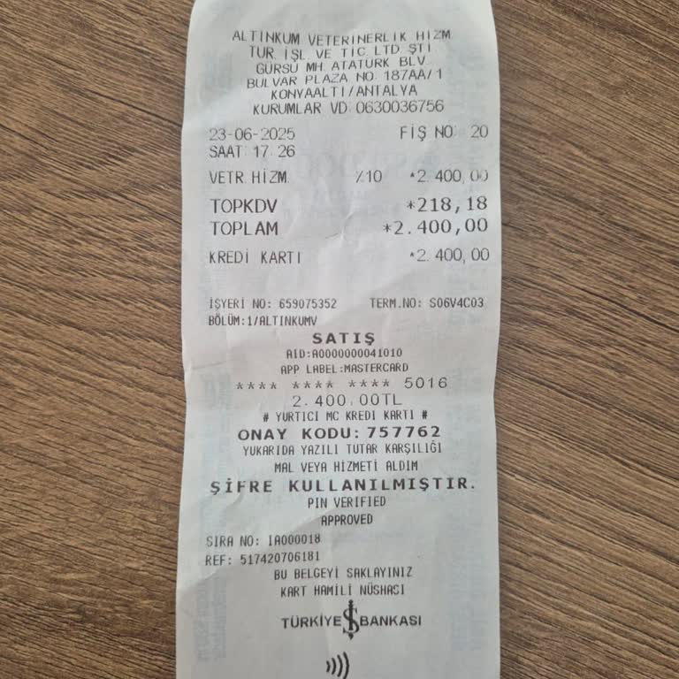 Altınkum Hayvan Hastanesinde Gerekçesiz Fahiş Ücretler Ve Yetersiz Bilgilendirme Mağduriyeti