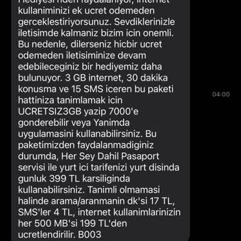 Yurt Dışı İnternet Paketinde Zamanlama Hatasıyla Haksız Ücretlendirme Yaşadım