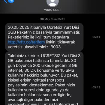 Yurt Dışı İnternet Paketinde Zamanlama Hatasıyla Haksız Ücretlendirme Yaşadım